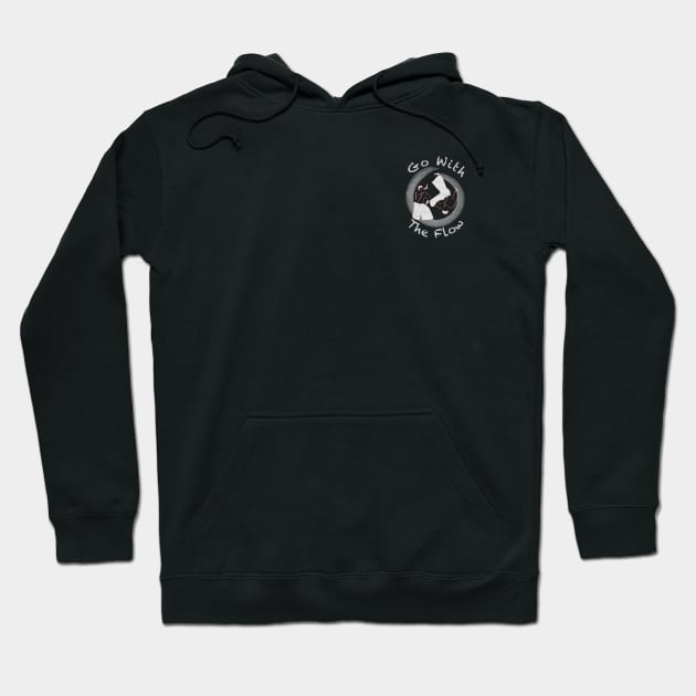 Aikido - Go With The Flow Dark (Small) Hoodie by Todd Henderson 